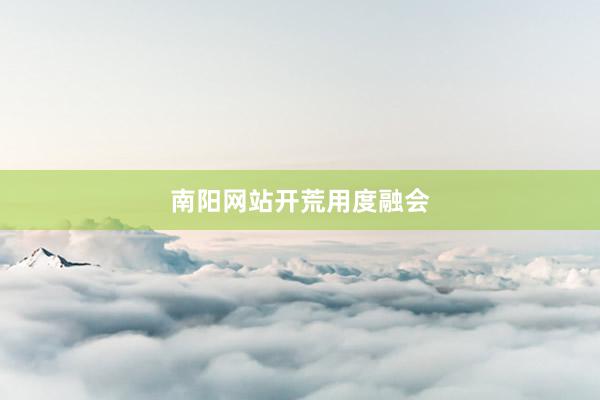 南阳网站开荒用度融会